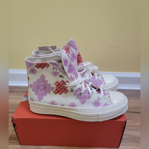 Converse Chuck 70 Egret/ Beyond Pink/ Soft Red size US 7.5 - Picture 6 of 11